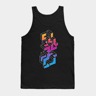 GEOMETRIC 3D MAZE Tank Top